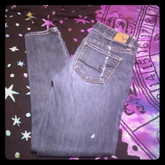 American Eagle Outfitters Denim - AMERICAN EAGLE ANKLE SUPER STRECH JEGGINGS